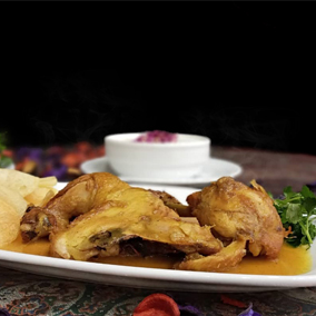 خوراک مرغ سرخ شده - ران