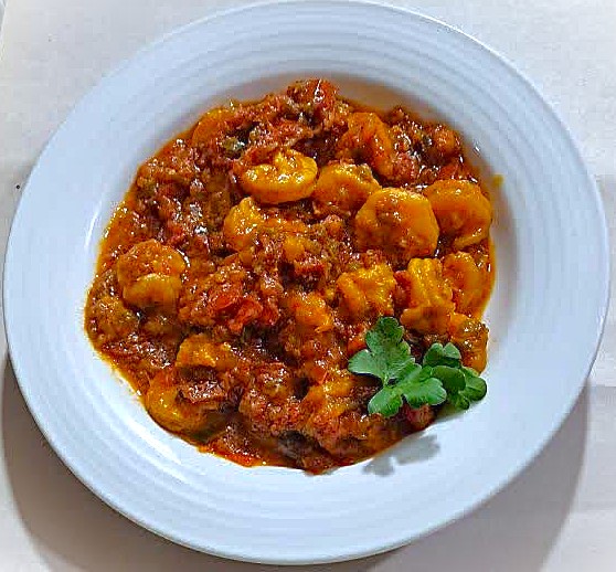 خوراک دوپیازه میگو (ویژه روزهای دوشنبه و پنجشنبه)